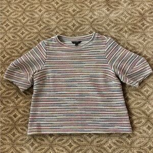Banana Republic Multicolor Striped Short Sleeve Tee
